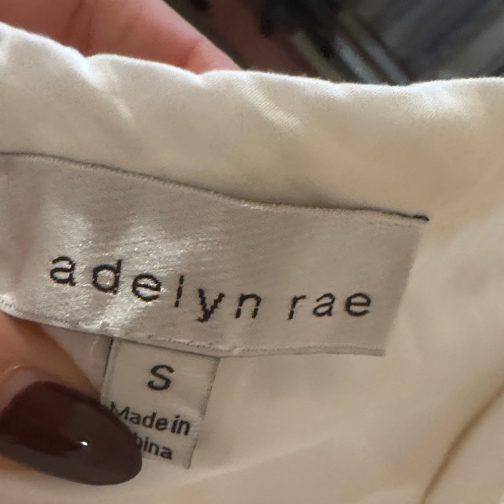 Adelyn Rae Cream Button-Front Maxi Dress - Picture 2 of 6